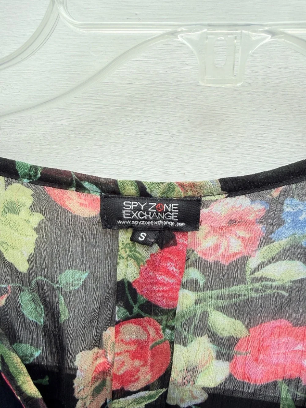 Spy Zone Black Sheer Floral Feminine Summer Maxi Dress Wedding Graduation Size S - Picture 7 of 12